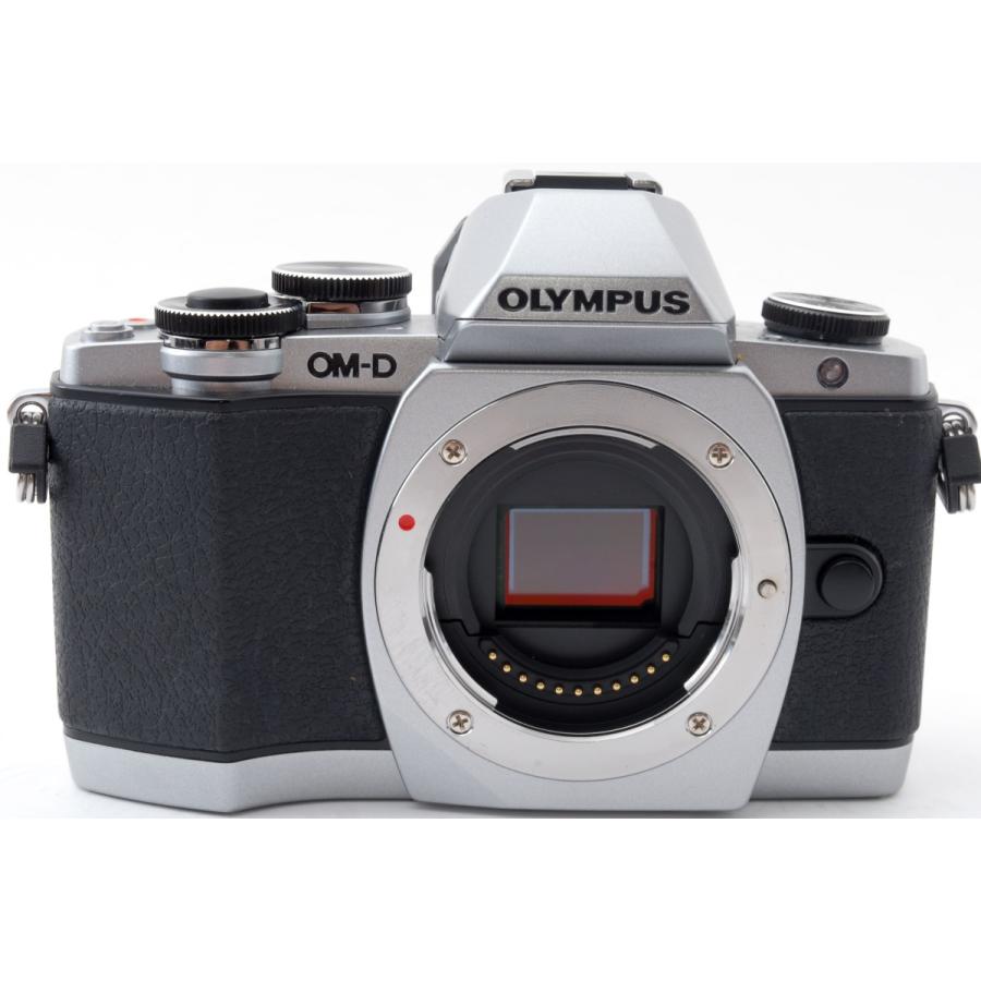 OLYMPUS オリンパス ミラーレス OM-D E-M10 レンズキット シルバー 中古 Wi-Fi搭載 新品SDカード付き 届いてすぐに使える｜i-camera-shop｜02