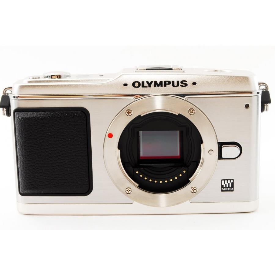 オリンパス ミラーレス OLYMPUS PEN E-P1 レンズキット シルバー 中古