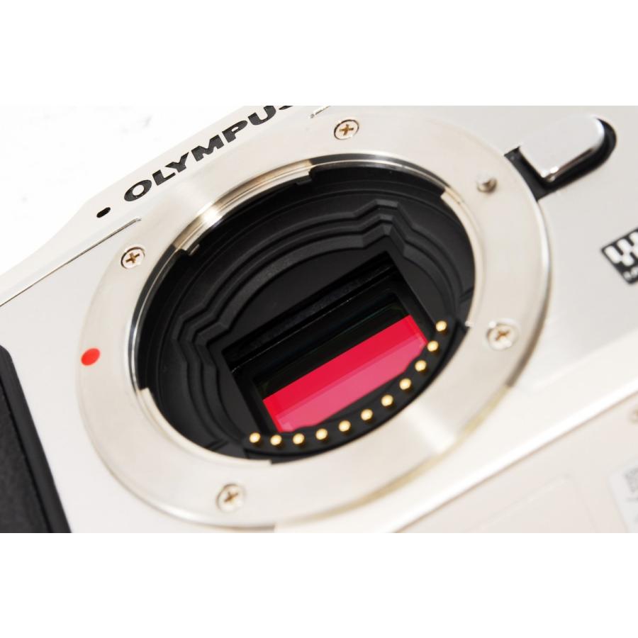 オリンパス ミラーレス OLYMPUS PEN E-P1 レンズキット シルバー 中古