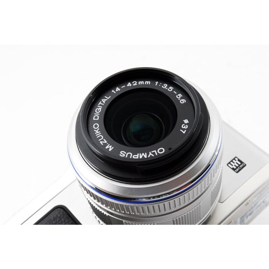 オリンパス ミラーレス OLYMPUS PEN E-P1 レンズキット シルバー 中古