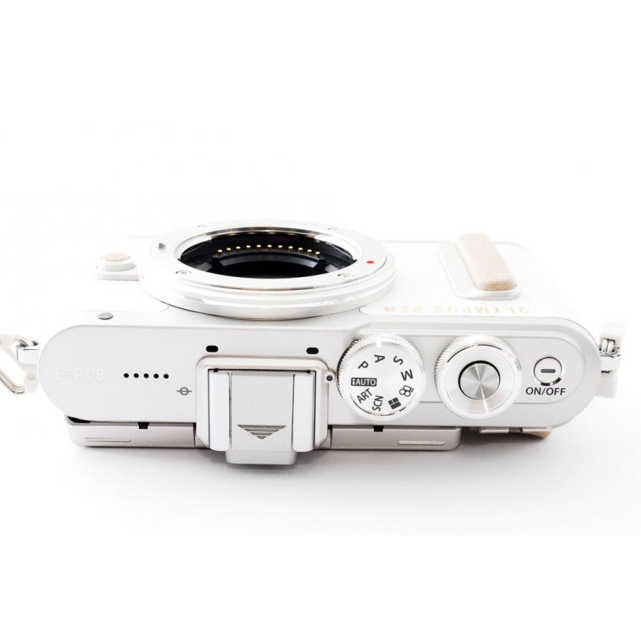 オリンパス ミラーレス OLYMPUS PEN E-PL8 レンズキット ホワイト 中古