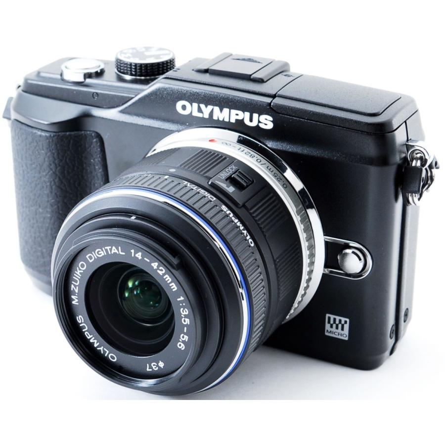 オリンパス ミラーレス OLYMPUS PEN Lite E-PL2 ブラック レンズキット 