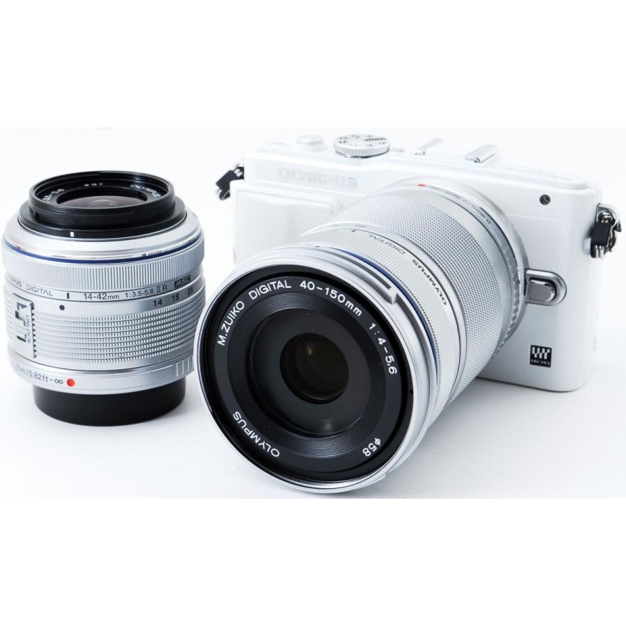 確実正規品  White ダブルズームキット E-PL6 E−PL6 OLYMPUS デジタルカメラ
