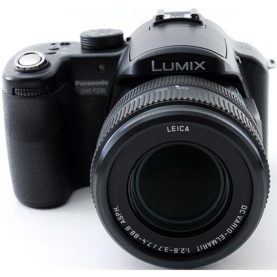 パナソニック コンデジ Panasonic LUMIX DMC-FZ50 ブラック 中古 新品SDカード ＆ 予備バッテリー付き 届いてすぐに使える｜i-camera-shop｜02