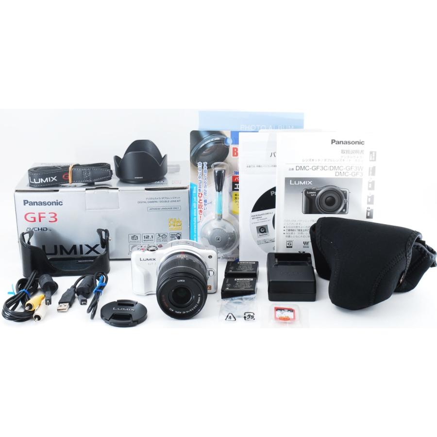 パナソニック ミラーレス Panasonic LUMIX DMC-GF3 ホワイト レンズ 