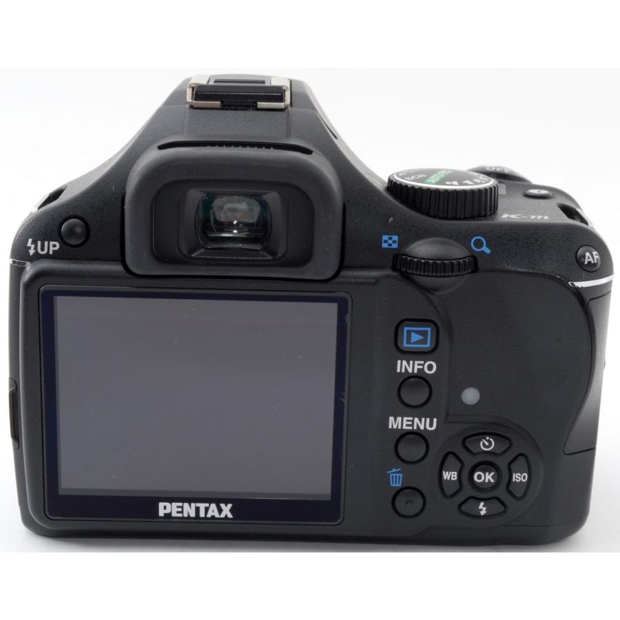 ペンタックス デジタル一眼 PENTAX K-m ブラック レンズキット 中古 