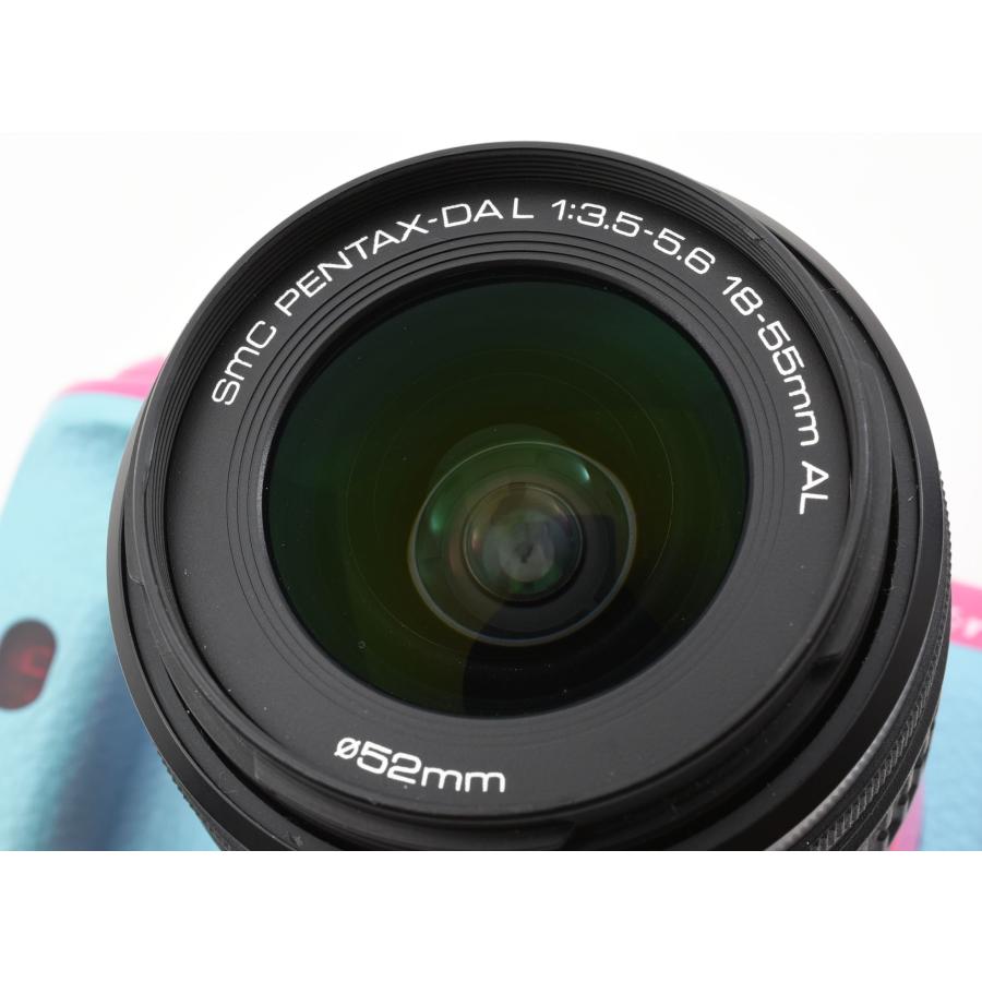 ペンタックス デジタル一眼 PENTAX K-r ピンク×アクア レンズ