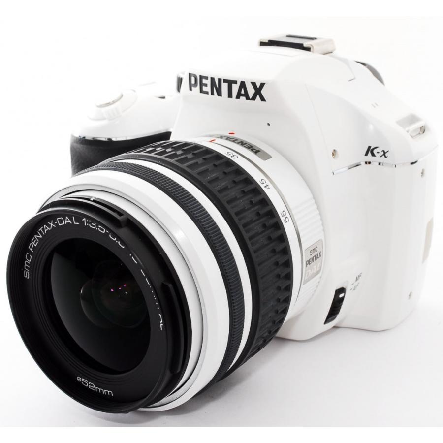（訳ありセール 格安） デジタル一眼 中古 レンズキット ホワイト K-x ペンタックス PENTAX スマホに送れる デジタル一眼レフカメラ