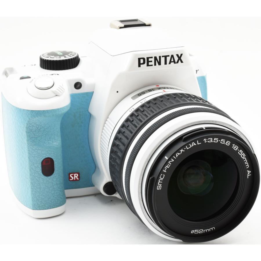 ペンタックス デジタル一眼 PENTAX K-R レンズキット ホワイト×アクア 中古 新品SDカード付き 届いてすぐに使える 付属品充実｜i-camera-shop｜03