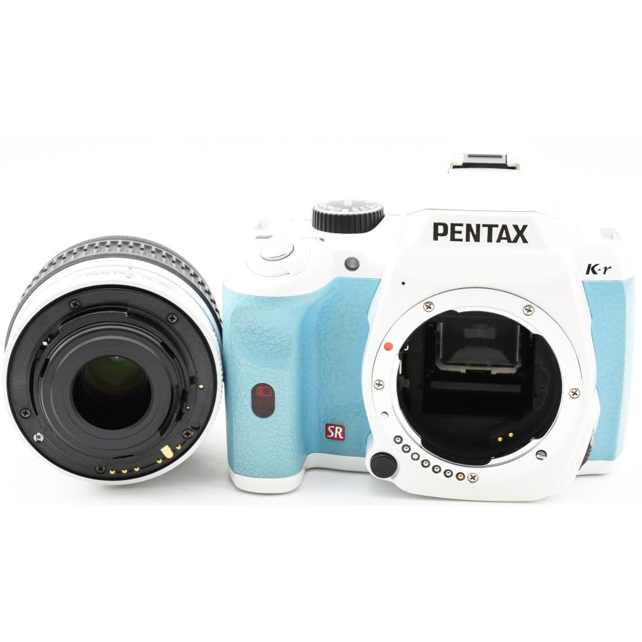 ペンタックス デジタル一眼 PENTAX K-R レンズキット ホワイト×アクア 中古 新品SDカード付き 届いてすぐに使える 付属品充実｜i-camera-shop｜09