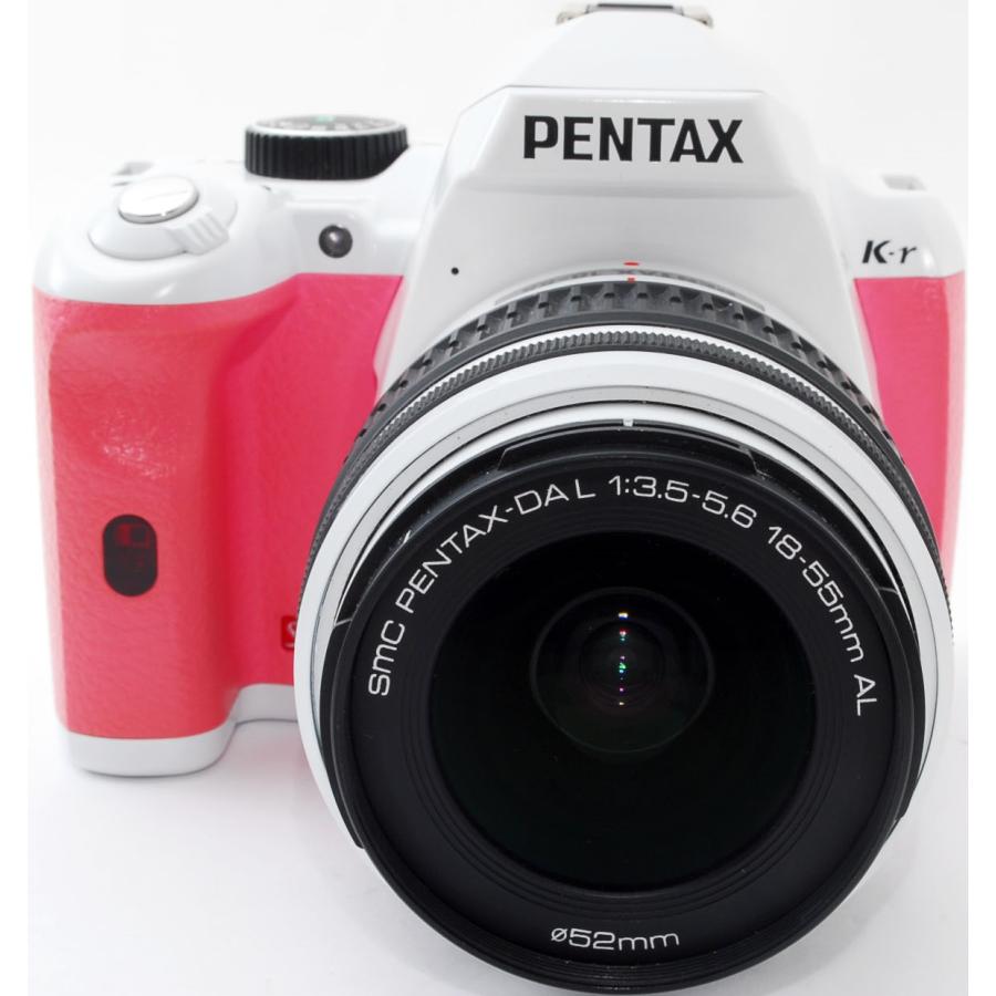 ペンタックス デジタル一眼 PENTAX K-R レンズキット ホワイト×ピンク