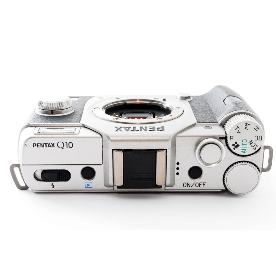 ペンタックス ミラーレス PENTAX Q10 レンズキット シルバー 中古 SD