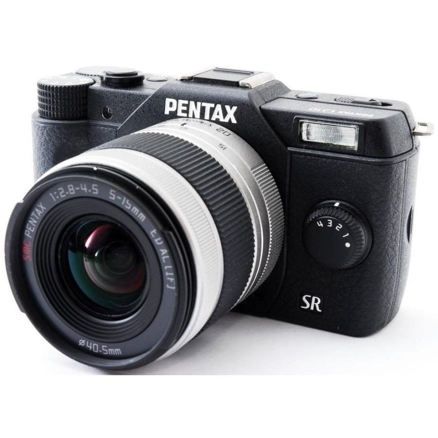 ミラーレス一眼 中古 スマホに送れる PENTAX ペンタックス Q10 ダブルズームキット ブラック｜i-camera-shop｜02