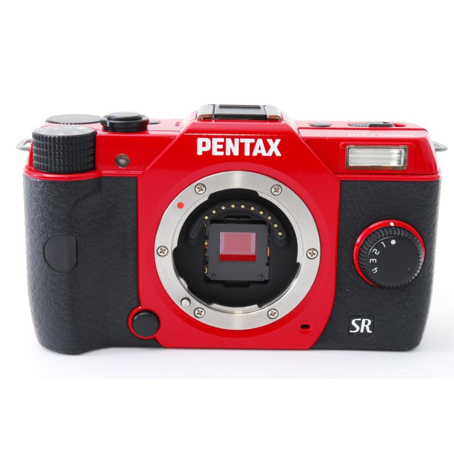 美品　pentax q10 デジカメ　レッド Qシリーズ ペンタックス ミラーレス PENTAX Q10 ダブルズーム