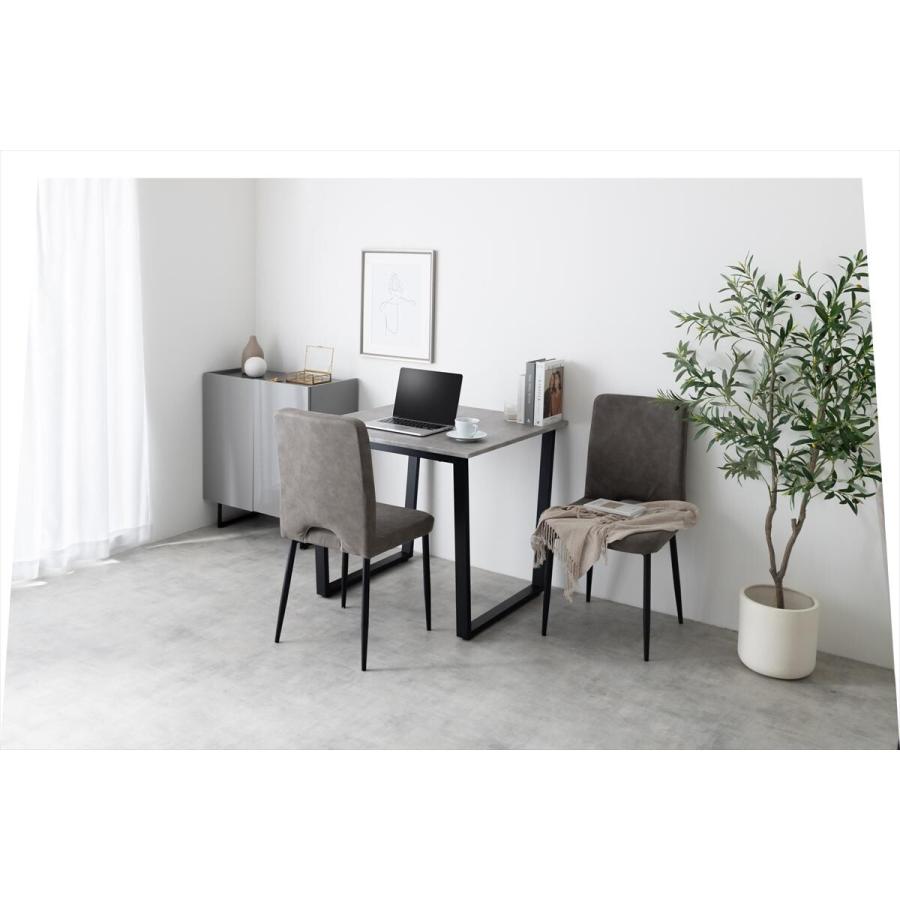 モダン ダイニング 3点セット Marc 幅80cm ダイニングテーブル+チェア2脚 送料無料 スタイリッシュ デザイン ストーン柄 おしゃれ 食卓 机 デスク いす_8