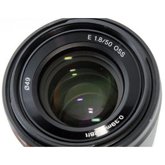 SONY ソニー 単焦点レンズ E 50mm F1.8 OSS ブラック 中古 保証