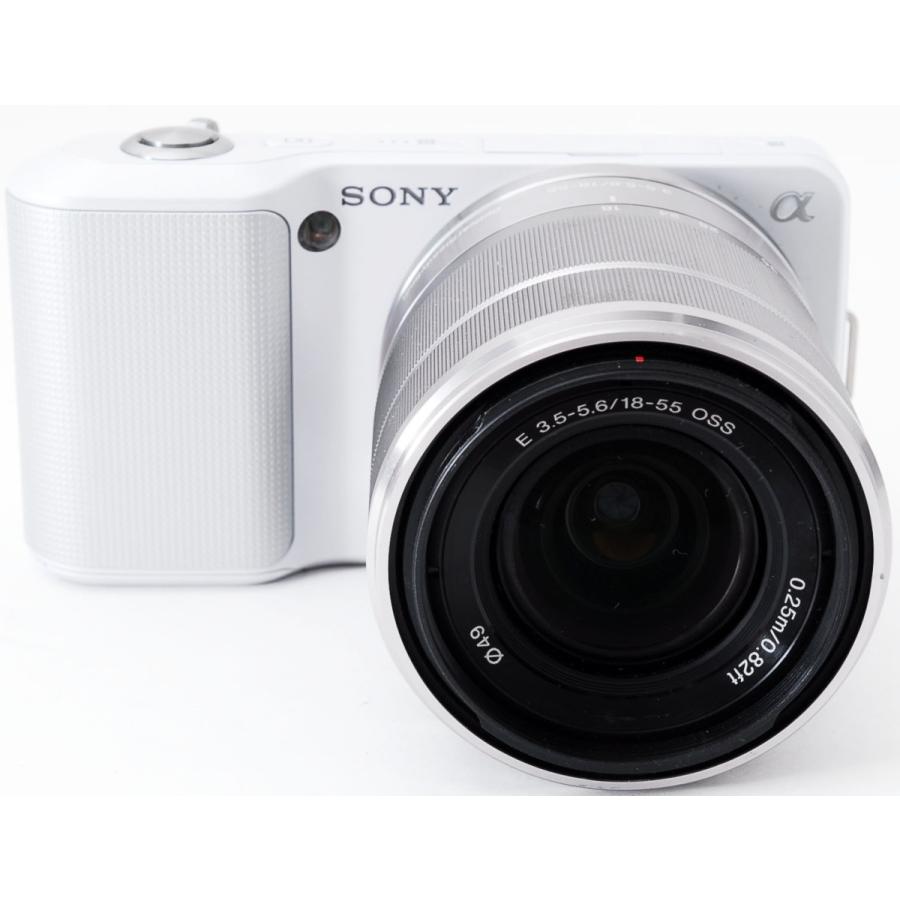 ソニー ミラーレス SONY α NEX-3 ズームレンズキット ホワイト 中古 SD 