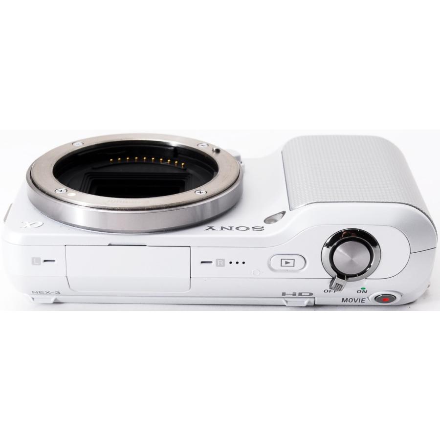 ソニー ミラーレス SONY α NEX-3 ズームレンズキット ホワイト 中古 新品SDカード付き 届いてすぐに使える 手振れ補正_8