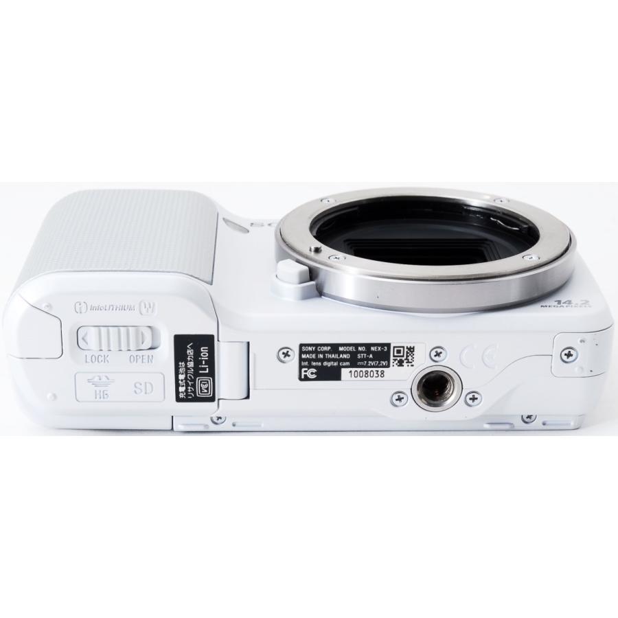 ソニー ミラーレス SONY α NEX-3 ズームレンズキット ホワイト 中古 新品SDカード付き 届いてすぐに使える 手振れ補正_9