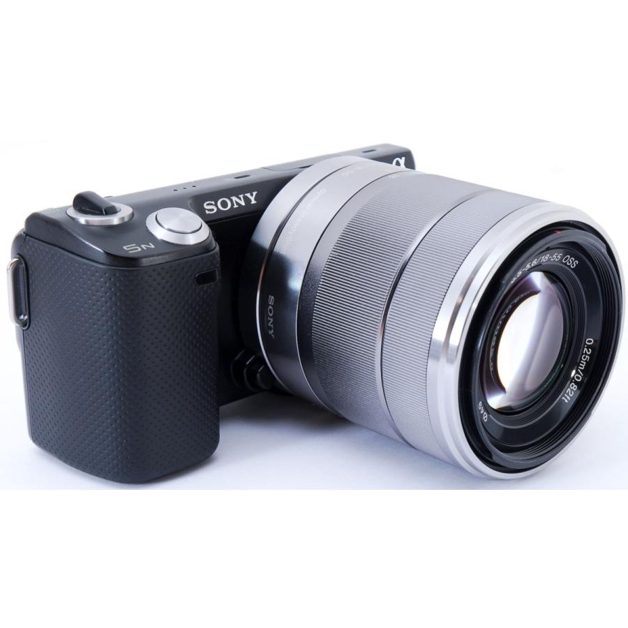 ソニー ミラーレス一眼 SONY α NEX-5N ブラック レンズキット 中古 新品SDカード付き 届いてすぐに使える｜i-camera-shop｜03