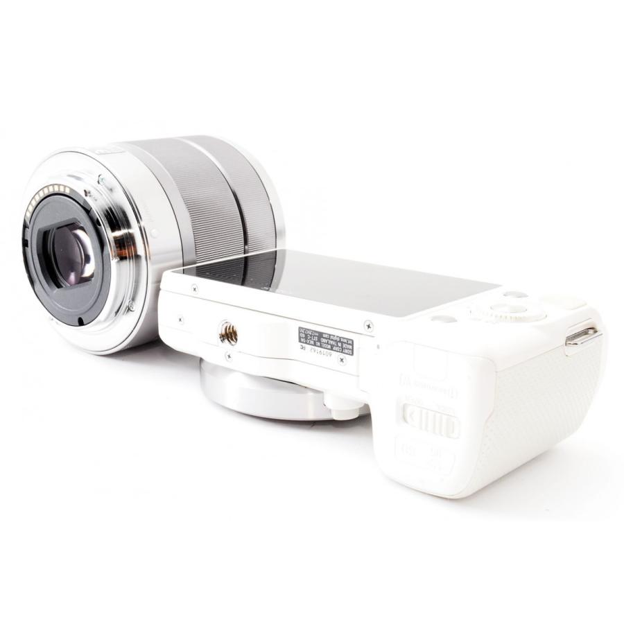 ソニー ミラーレス SONY α NEX-5N レンズキット ホワイト 中古 新品SD 