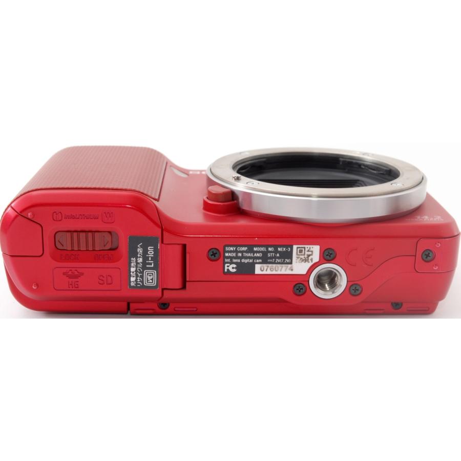 NEX ソニー SONY ミラーレス α NEX-3 レンズキット レッド 中古 NEX ソニー SONY ミラーレス α NEX-3 レンズキット レッド 中古