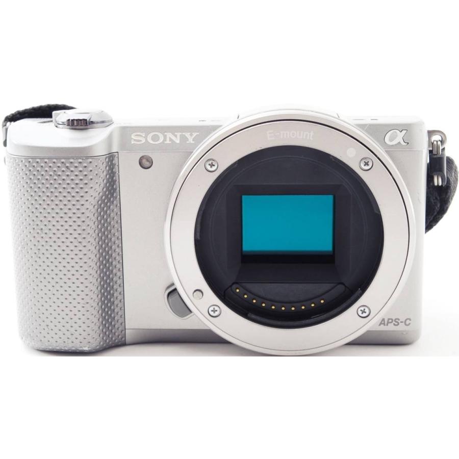 ソニー ミラーレス SONY α5000 ダブルズームレンズキット シルバー ILCE-5000Y 中古 Wi-Fi搭載 新品SDカード付き 届いてすぐに使える｜i-camera-shop｜02