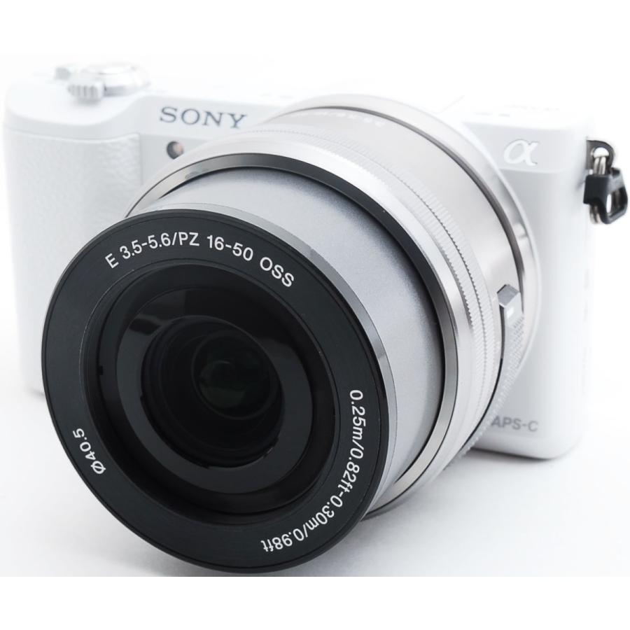 ソニー ミラーレス SONY α5100 レンズキット ホワイト Wi-Fi搭載 中古 SDカード付き :SONY-a5100-White:I