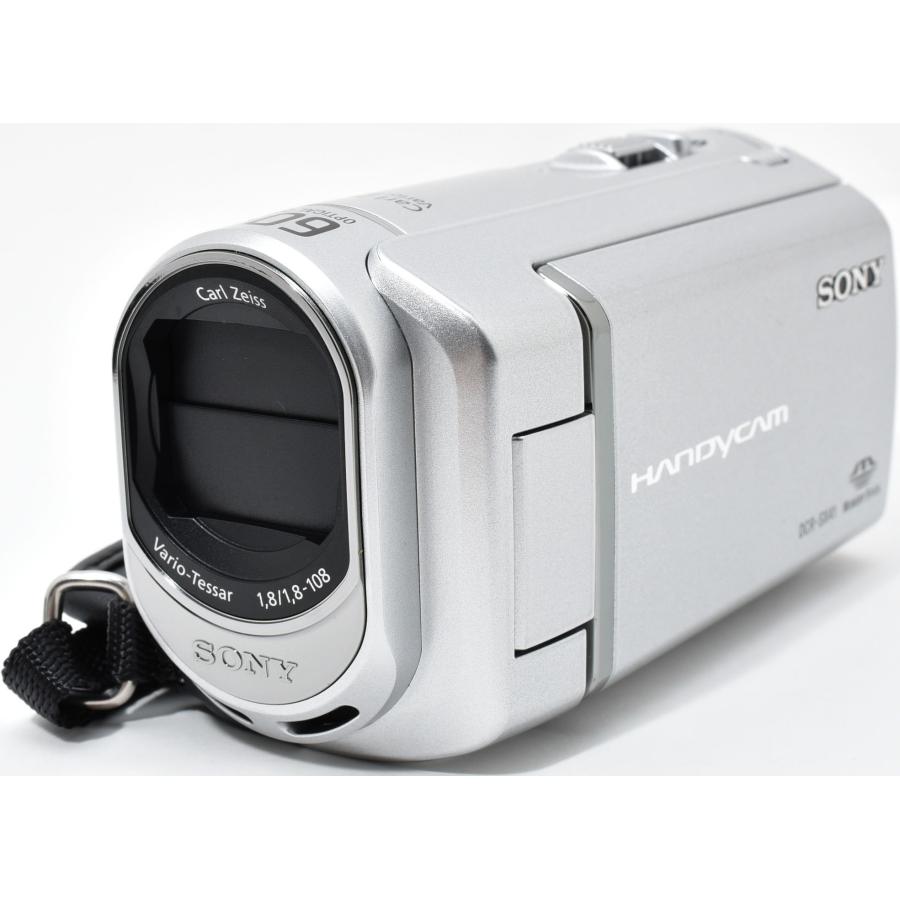 動作品　SONY DCR-SX41 HANDYCAM ビデオカメラ SONY（ソニー） ビデオカメラ SONY DCR-SX41 シルバー 中古 新品SD