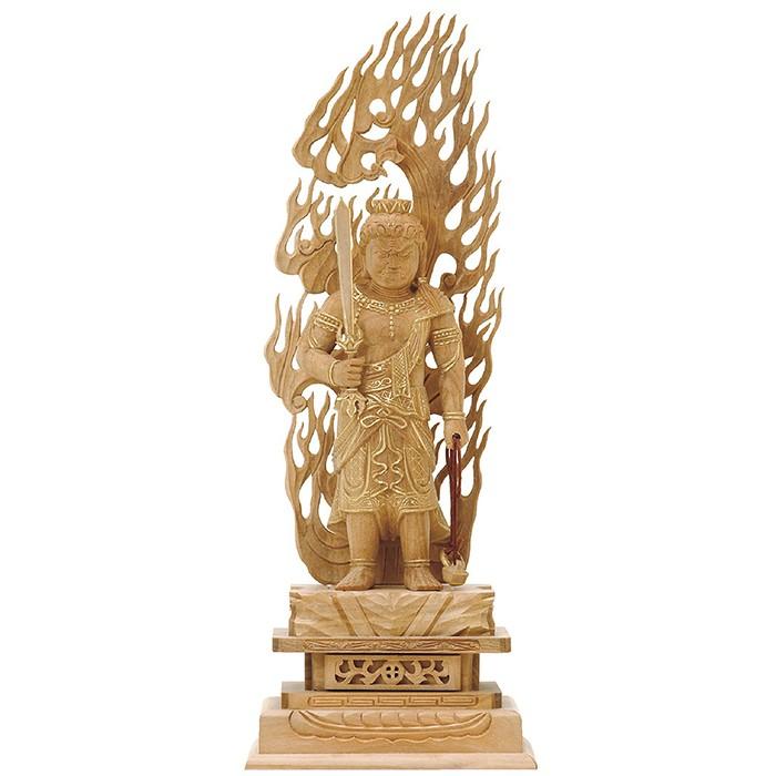仏像 総白檀 不動明王 金泥書 5 0寸 仏具 仏教 本尊 仏壇 Butsuzo A Buddhist Image A Statue Of Buddha I Chie 通販 Paypayモール
