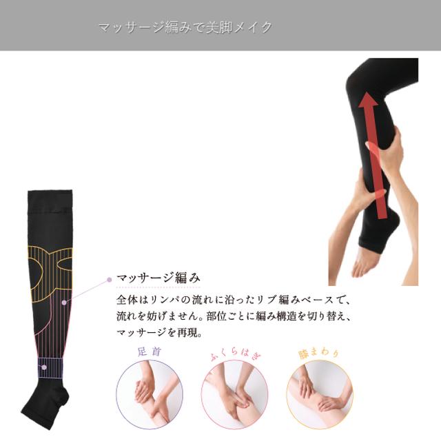Be-fit ビーフィット おやすみリラクエステ うるおいソックス(2足組) 一般医療機器 光電子 美脚 段階着圧 むくみ|i-chie|06
