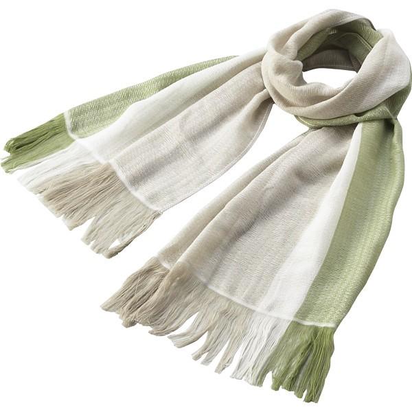 ラインカラーマフラー 抹茶 うす緑 ｇｖ １５００ ３ 今治 夏 ストール 日焼け対策 紫外線 母の日 お歳暮 御歳暮 売却