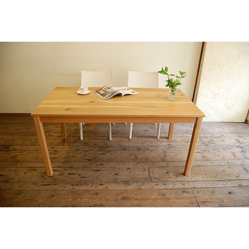 オークのダイニングテーブル リビングテーブル デスク 150cm  