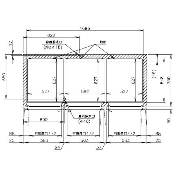 ホシザキ HR-180B3 (3相200V 6枚扉) 自然冷媒冷蔵庫 業務用 ホシザキ HR-180B3 (3相200V 6枚扉) 自然冷媒冷蔵庫 業務用
