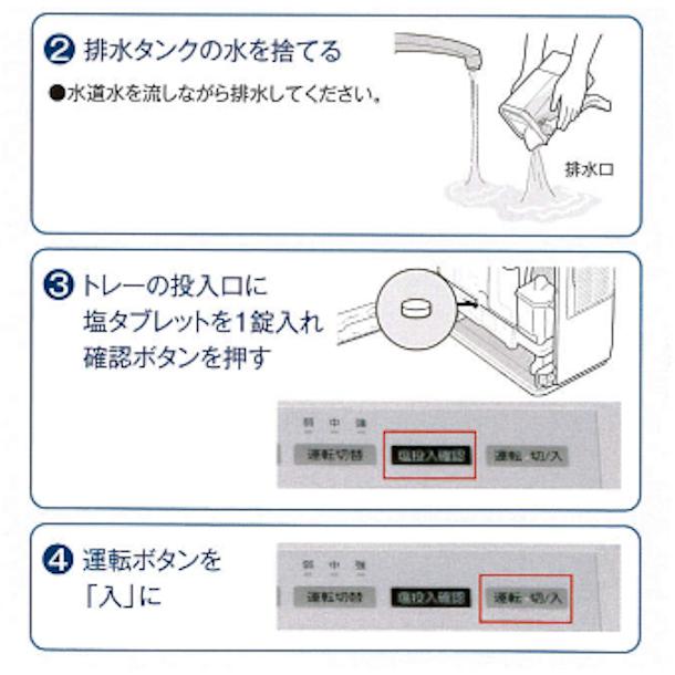 パナソニック 次亜塩素酸 空間除菌脱臭機 〜40畳用 ジアイーノ(標準タイプ） F-JDL50-Wの画像