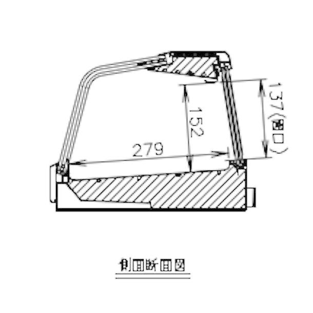 ホシザキ 恒温高湿ネタケース FNC-210BL-L 左ユニット LED照明付 冷蔵 