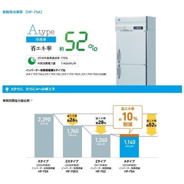 ホシザキ 業務用冷凍庫 HF-120AT-2-ML 2024年購入美品動作良好 ホシザキ（HOSHIZAKI） 業務用冷凍庫 HF-120AT-2｜内容積 812L｜単相