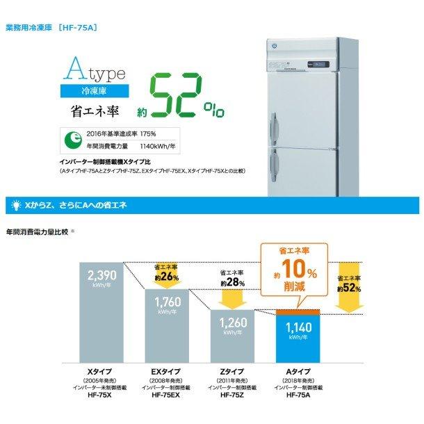 ホシザキ（HOSHIZAKI） 業務用冷凍庫 HF-90AT-1｜内容積 580L｜単相