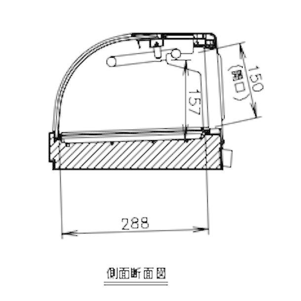 ホシザキ 冷蔵ネタケース HNC-120B-L-B 左ユニット 冷蔵ショー ホシザキ 冷蔵ネタケース HNC-120B-L-B 左ユニット 冷蔵ショー