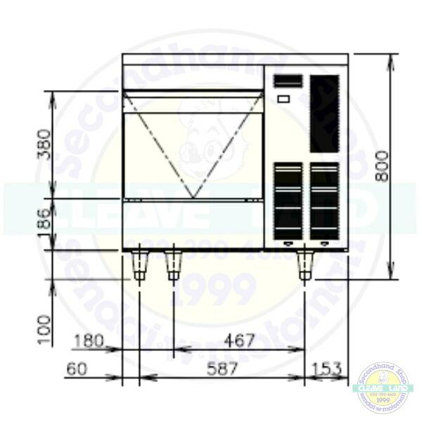ホシザキ（HOSHIZAKI） 製氷機 IM-65TM-2-21 ハーフキューブ アンダー