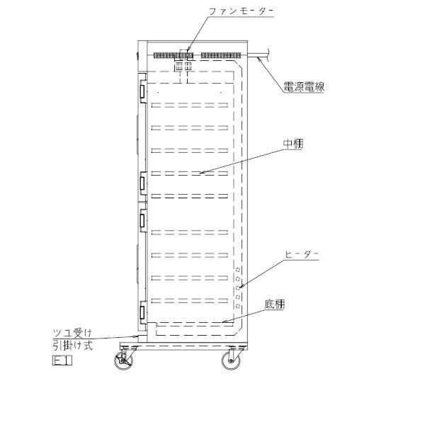 電気温蔵庫 NB-41F アンナカ(ニッセイ) ステンレス扉 キャスター脚 温蔵庫 クリーブランド｜i-cleaveland｜05