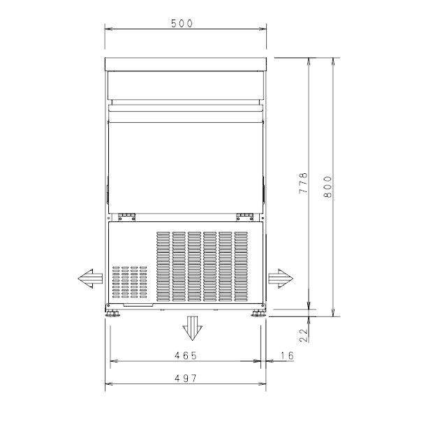 製氷機 パナソニック SIM-AS3500(旧:SIM-S3500B) アンダー 製氷機 パナソニック SIM-AS3500(旧:SIM-S3500B) アンダー