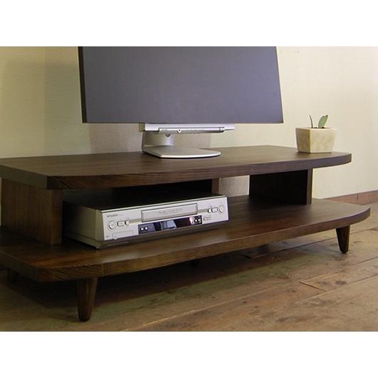 テレビボード テレビ台 おしゃれ 北欧 木製 130 ダークブラウン 無垢材