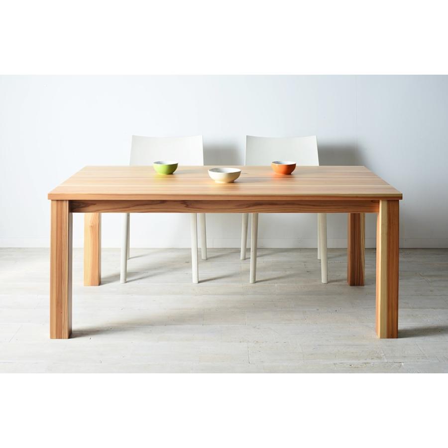 ダイニングテーブル180 6人掛け 無垢 天然木 杉 木製 ナチュラル おしゃれ 国産 サイズオーダー モリ