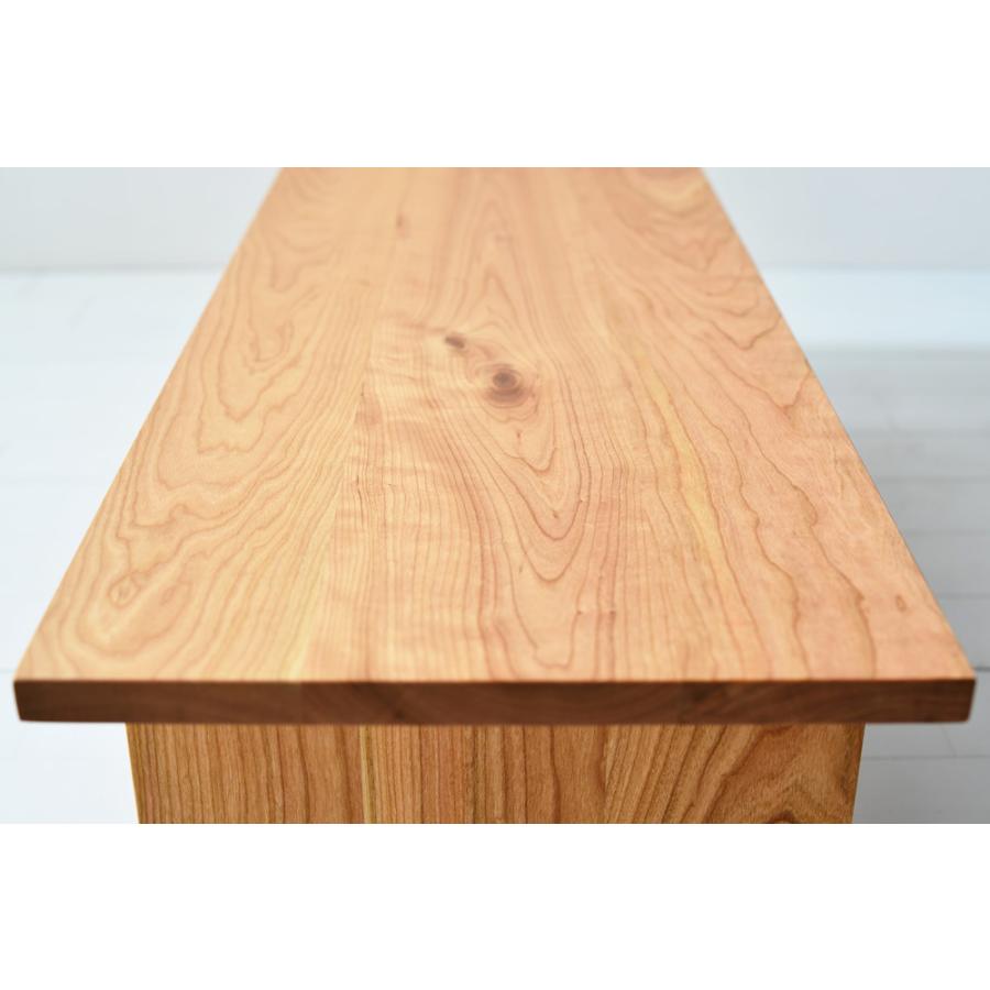 ブラックチェリー総無垢材　テレビボード　日本製　幅120 楽天市場】【送料無料】日本製 セミオーダー 幅120cm TVボード 高さ28