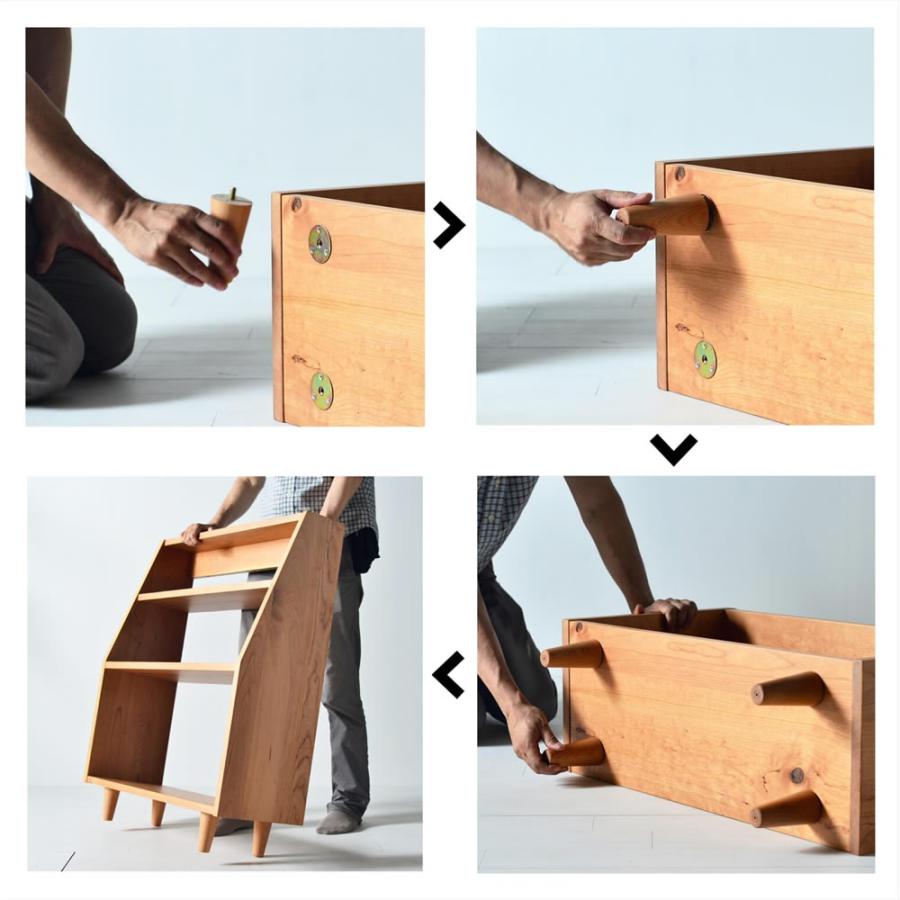 国産/無垢/完成品】マガジンラック オープンラック ブック