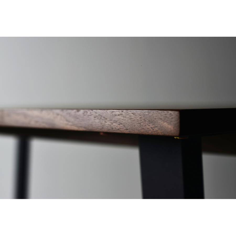 全くの未使用、新品 エイトテーブル 150cm 国産 日本製 ダイニングテーブル デスク 机 ウォールナット チェリー オーク 鉄脚 スチール脚 サイズオーダー 無垢材 木製 大川家具