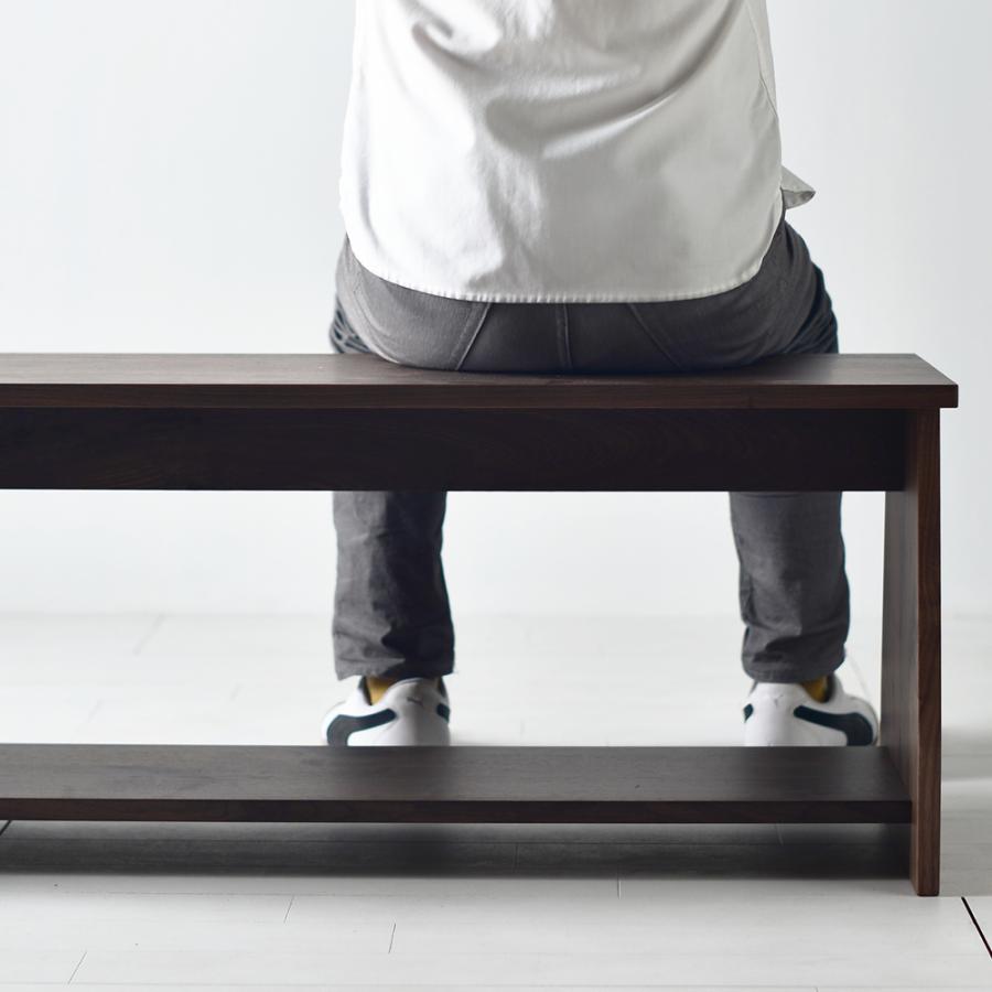 国産/無垢/完成品】ベンチ ダイニングチェア 長イス 長椅子 テレビ