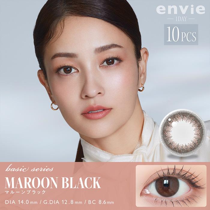 カラコン ワンデー 度あり アンヴィ 黒木メイサ DIA14.0mm BC8.6 1箱10枚入り 大人ナチュラル ブラック ブラウン 小さめ 大人ナチュラル 高度数 ハイパワー | envie | 09