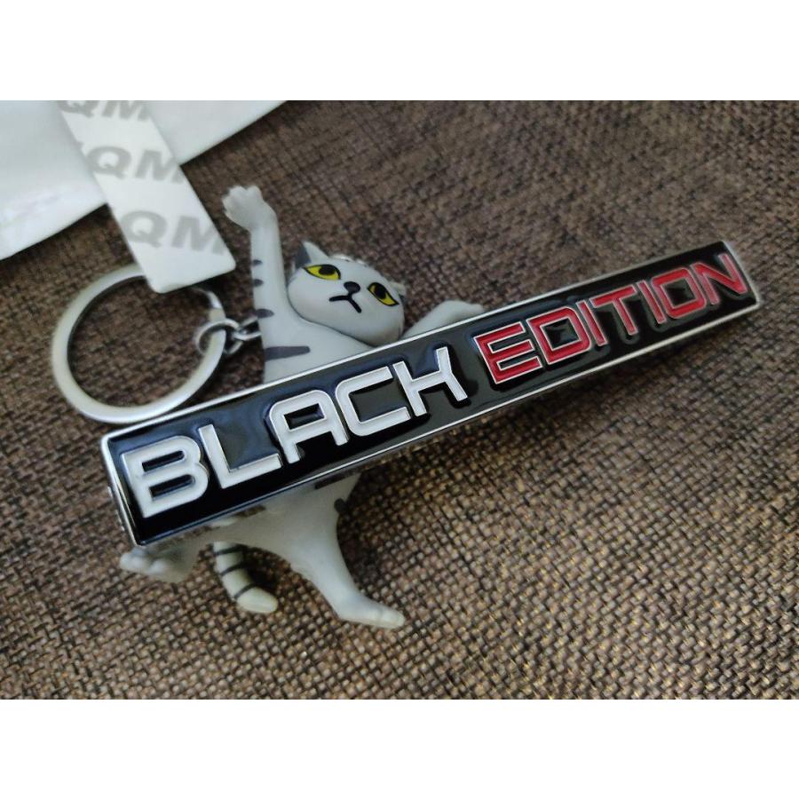 新製品】高品質！ BLACK EDITIONエンブレムB【白×黒×メッキ 